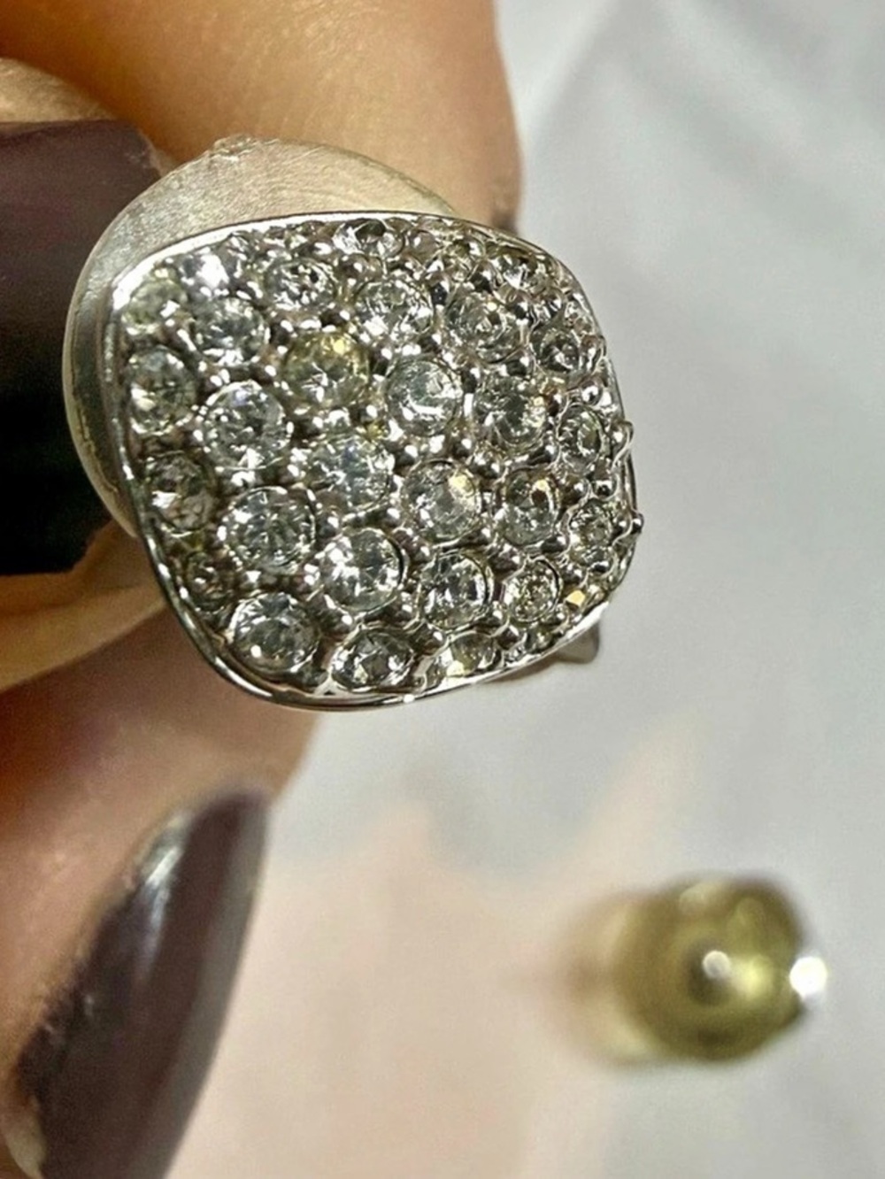 Swarovski Crystal Silver Stud Earrings